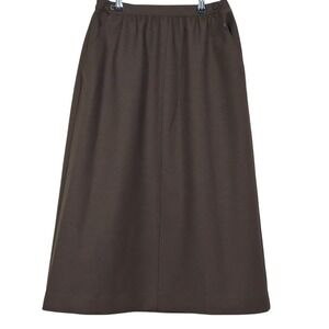 Vintage Haberdashery Size S Brown A Line Maxi‎ Skirt  Waist High Rise Womens Lq